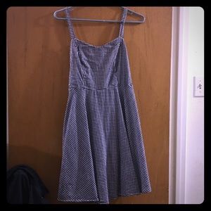 Blue Gingham/plaid Old Navy Dress Medium